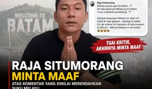 Raja Situmorang Minta Maaf atas Komentar yang Dinilai Merendahkan Suku Melayu
