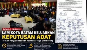 LAM Kota Batam Keluarkan Keputusan Adat: Penjualan Babi dan Tuak Harus Tertib, Raja Situmorang Diminta Minta Maaf Terbuka
