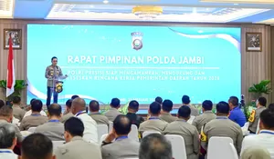 Rapim 2026, Polda Jambi Konsolidasikan Kekuatan: Profesional, Bersih Narkoba, Siap Kawal Program