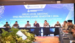 Danrem 042/Gapu Hadiri HLM TPID 2026, TNI Siap Kawal Stabilitas Harga Jelang Ramadhan dan Idul Fitri 1447 H