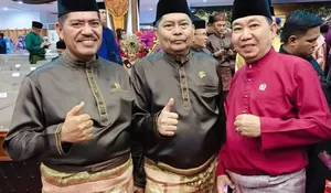 Ketua DPRD Tanjabbar Hamdani Hadiri Rapat Paripurna HUT ke-69 Provinsi Jambi 