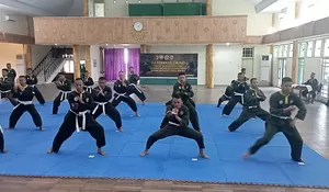 Kajasdam XX/TIB Pantau Ujian Kenaikan Sabuk PSM, 854 Prajurit Korem 042/Gapu Ikuti Pembinaan Bela Diri