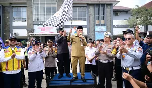 Polda Jambi Kawal Pelepasan Mudik Gratis 2026, 198 Pemudik Diberangkatkan dari Terminal Alam Barajo