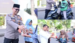 Ditreskrimsus dan Bidhumas Polda Jambi Tebar Takjil Ramadan, 200 Paket Dibagikan untuk Pengendara dan Warga