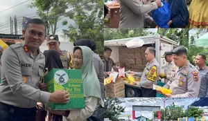 Polres Muaro Jambi Gelar Pasar Murah Pangan, Warga Serbu Sembako Harga Terjangkau