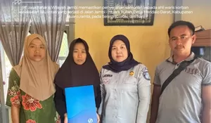 Gerak Cepat! Jasa Raharja Serahkan Santunan Pemotor Meninggal Dunia Tabrak Truk Parkir di Mendalo