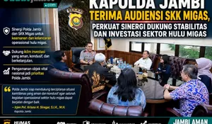 Kapolda Jambi Perkuat Sinergi dengan SKK Migas dan PetroChina, Kawal Stabilitas Keamanan Demi Investasi Hulu Migas