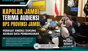 Kapolda Jambi Perkuat Sinergi dengan BPS, Dukung Akurasi Data untuk Kebijakan Pembangunan