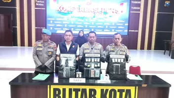 Polres Blitar Kota Bongkar 5 Kasus Narkoba Sepanjang September, 5 Tersangka Diamankan