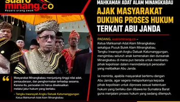 Mahkamah Adat Alam Minangkabau Minta Masyarakat Dukung Proses Hukum Terkait Abu Janda