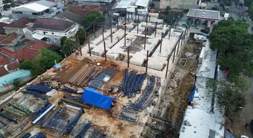 Progres Pembangunan Pasar Gembrong Sukasari Bogor