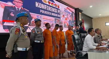 Tampang Empat Pelaku Penembakan di Bogor