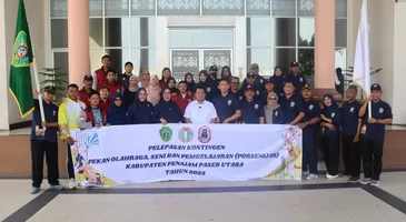 PPU KIRIM 48 KONTINGEN TERBAIK KE PORSENIJAR KALTIM DI BALIKPAPAN, MUDYAT NOOR: JUNJUNG TINGGI SPORT