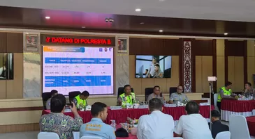 KAKORLANTAS TINJAU KESIAPAN OPERASI NATARU DI BALIKPAPAN