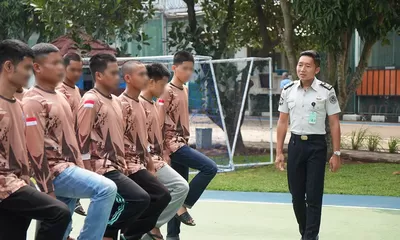 Lapas Cibinong Bentuk Karakter Warga Binaan Lewat Latihan Pramuka