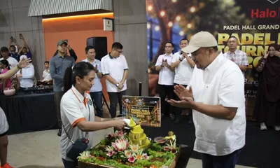 Resmikan Padel Hall Pakansari, Rudy Susmanto Dorong Warga Aktif Berolahraga