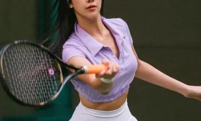 Gemesnya Foto Anya Geradline Keringat Usai Main Tenis Bareng Luna Maya BIkin Netizen Zoom 3 Kali