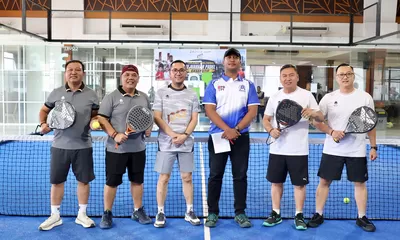 Luar Biasa! Rayakan HUT Palembang, Eksekutif ASN Main Padel 