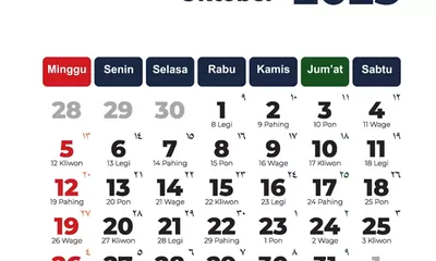 Kenapa 1 Oktober Tidak Termasuk Tanggal Merah? Cek Fakta Lengkapnya Disini