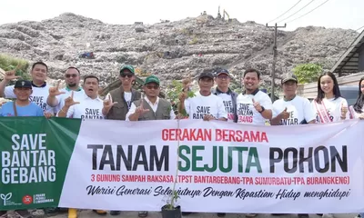 Jaga Kualitas Air, Ketua DPRD Kota Bekasi Ajak Warga Jaga Lingkungan Saat Tanam Pohon di TPA Sumurbatu