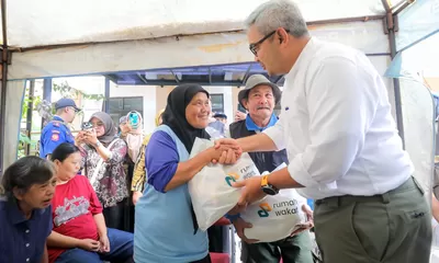 Muhammad Farhan Soroti Rendahnya Kepesertaan BPJS di Kacapiring saat Gelar Siskamling Siaga Bencana