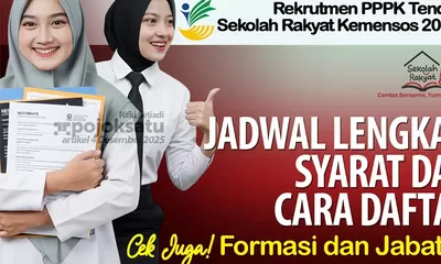 Daftar 3.003 Formasi PPPK Tenaga Kependidikan Sekolah Rakyat yang Dibuka Kemensos