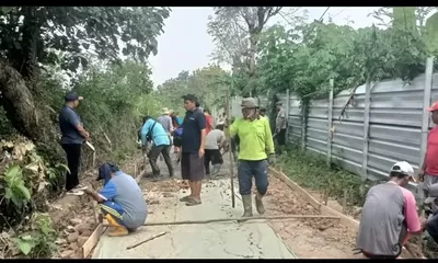 Desa Ligarmukti Realisasikan Betonisasi Jalan Cibulakan dari Bankeu 2026