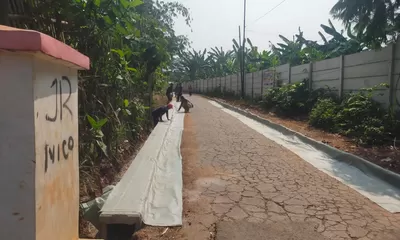 Desa Cileungsi Bangun Jalan Beton 183 Meter dan Drainase dari Bankeu Kabupaten Bogor