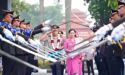 Polres Bogor Sambut Kapolres Baru AKBP Arfan Zulkan Sipayung, Wikha Berpamitan