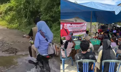 Naik Motor Lewat Jalan Ekstrem, Legislator Fathia Bawa Bantuan untuk Lansia Miskin di Pelosok Parigi Moutong
