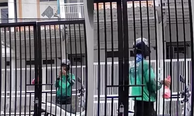 Curang Oknum Ojol Terekam CCTV: Makanan Ditaruh, Difoto, Lalu Dibawa Kabur