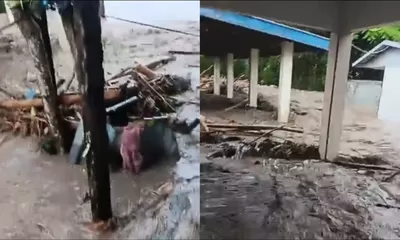 Heroik! Warga Barakati Gorontalo Jebol Sumbatan Kayu Demi Selamatkan Desa dari Kepungan Banjir Bandang