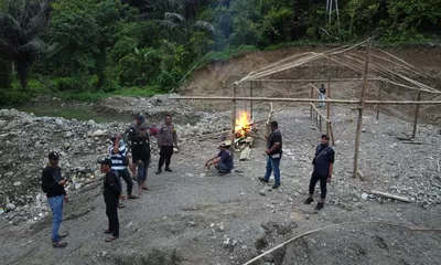 Polisi Sisir Dugaan Tambang Emas Ilegal Maleali, Hanya Temukan Camp Kosong