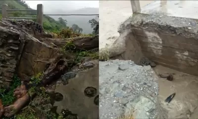 Oprit Jembatan Sibalago Amblas Diguyur Hujan Deras, Akses Antardusun di Toribulu Terancam Putus Total