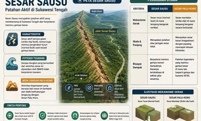Badan Geologi Rilis Potensi Likuifaksi Sigi, Palu, Poso, dan Parigi Moutong Pascagempa Magnitudo 6,7