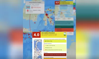 Gempa Dangkal Magnitudo 4 Guncang Sigi Sulawesi Tengah Jumat Malam