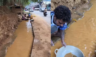 Himpitan Ekonomi Memaksa Warga Kota Jayapura Berburu Emas Liar di Saluran Drainase Kota