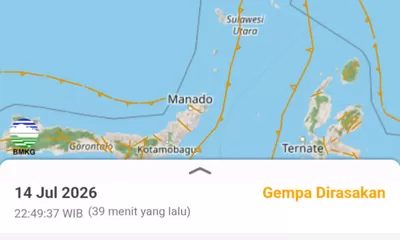 BMKG Pastikan Gempa Magnitudo 6,2 di Dekat Kepulauan Sangihe Tidak Berpotensi Tsunami