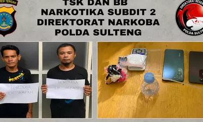 Sembunyikan Sabu di Kos Palu, Dua Petani Parigi Moutong Ditangkap
