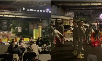 Melanggar, Satpol PP Yogyakarta Bongkar Lapak dan Bubarkan Street Coffee Jembatan Kewek