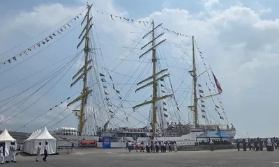 KRI Bima Suci Sandar di Pelabuhan Belawan 5–8 April 2026