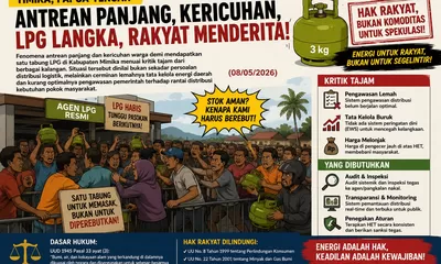 Krisis LPG Timika Disorot: Antrean Panjang hingga Harga Melonjak Dinilai Cederai Hak Rakyat