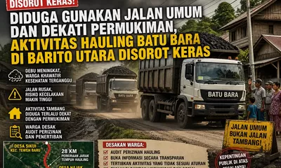Diduga Gunakan Jalan Umum dan Dekati Permukiman, Aktivitas Hauling Batu Bara di Barito Utara Disorot Keras