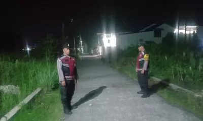 Polsek Sei Tualang Raso Laksanakan Patroli Malam, Tekan Balap Liar dan Antisipasi Kejahatan 3C   