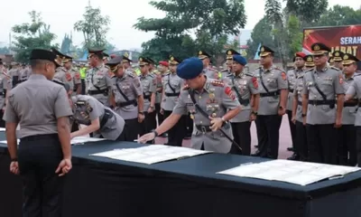 Kapolres Tanjung Balai Hadiri Sertijab Pejabat Utama dan Kapolres Jajaran Polda Sumut