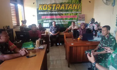 Kejar Luas Tambah Tanam, Babinsa dan PPL Ngrampal Satukan Langkah Wujudkan Target MT III 2026