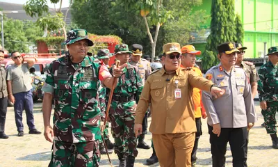 Kodim 0728/Wonogiri Dan Pemkab Wonogiri Gelar Apel Kesiapsiagaan Penanggulangan Bencana 