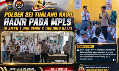 Polsek Sei Tualang Raso Berikan Sosialisasi Anti Narkoba Dalam kegiatan MPLS 
