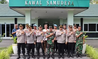 Perkokoh Sinergitas TNI-Polri, Kapolres Tapanuli Tengah Silaturahmi ke Makorem 023/KS