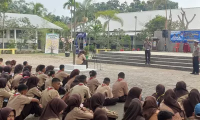Edukasi Tertib Berlalu Lintas, Sat Lantas Polres Tanjung Balai Sambangi Siswa SMA 3